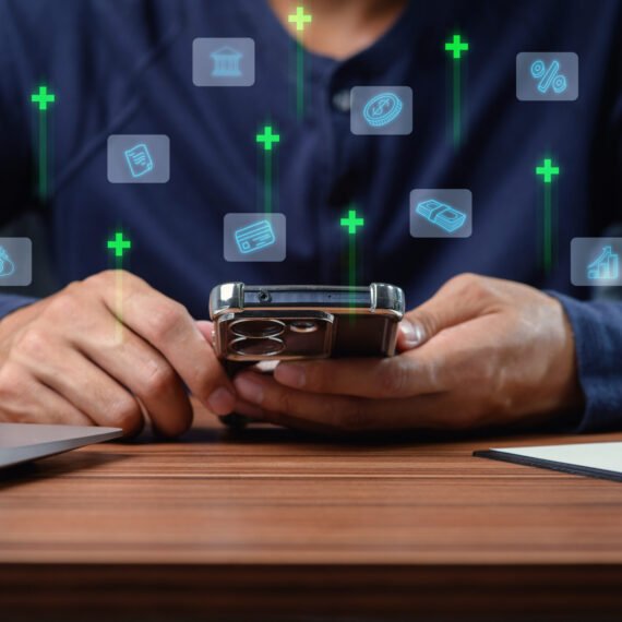 Explore the intersection of finance and technology with innovative digital banking solutions. This image captures a modern approach to investment growth and management.